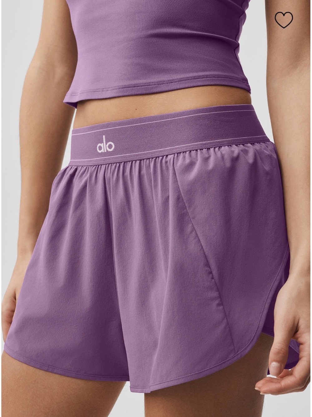 ALO Yoga Lavender Athletic Running Shorts
